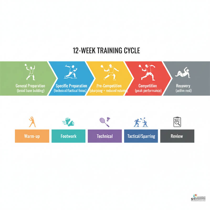 Tournament preparation badminton session for elite players in Kuala Lumpur Malaysia