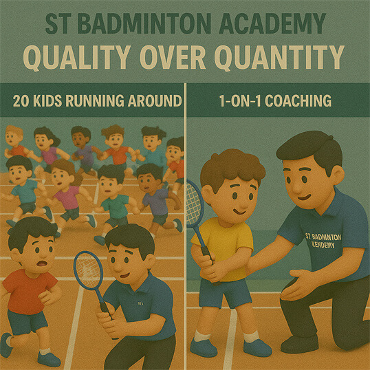 Beginner badminton class for children near Sentul KL