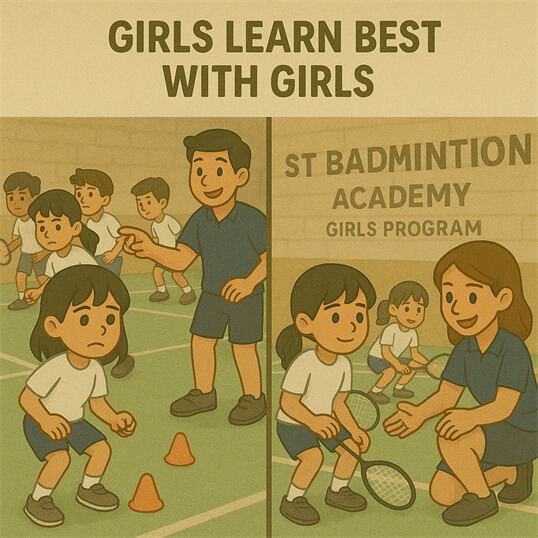 Confidence-building coaching for female players in Setapak KL