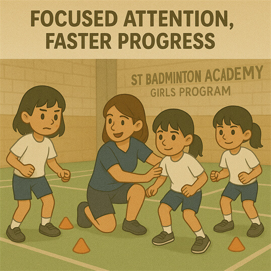 Girl practicing footwork near SMS Seri Puteri Ampang