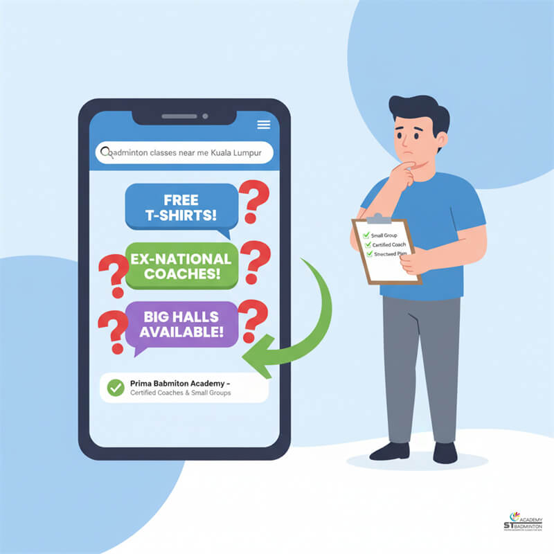 Kids badminton classes near Setapak Kuala Lumpur in small training group