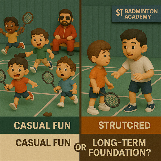 One-on-one badminton class near Melati Gombak for children