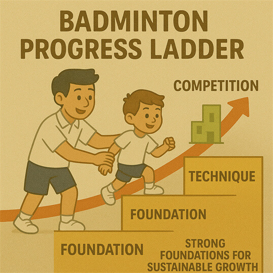 Quality badminton coach focusing on technique with children near Setapak