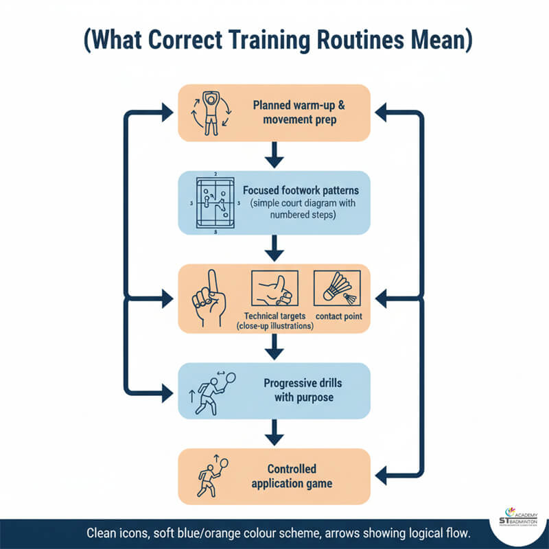 Small group following systematic badminton lesson plan for kids near Wangsa Maju Kuala Lumpur