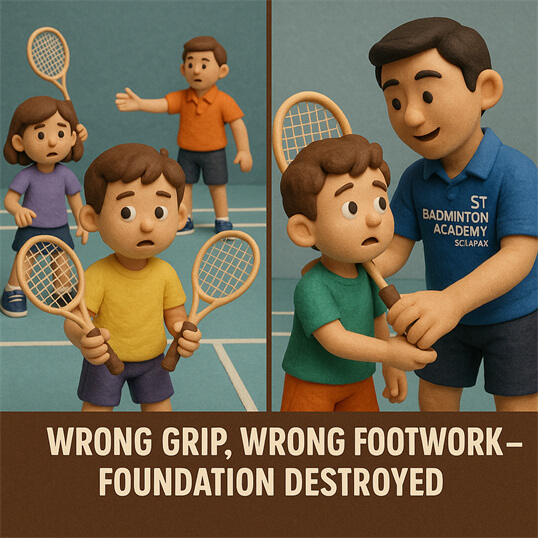 Structured badminton training near TAR UMT for children