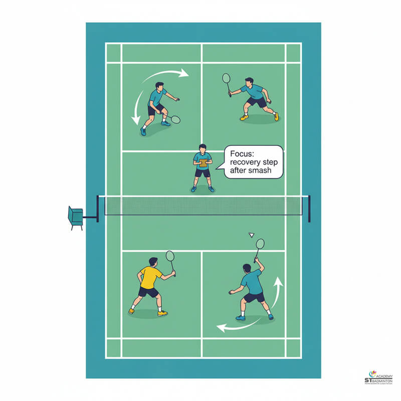 Structured drills session for intermediate club players in Setapak Kuala Lumpur