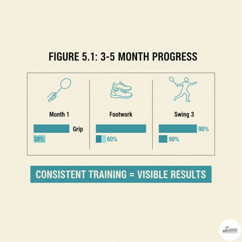 A head coach giving direct feedback at a badminton academy in Malaysia.