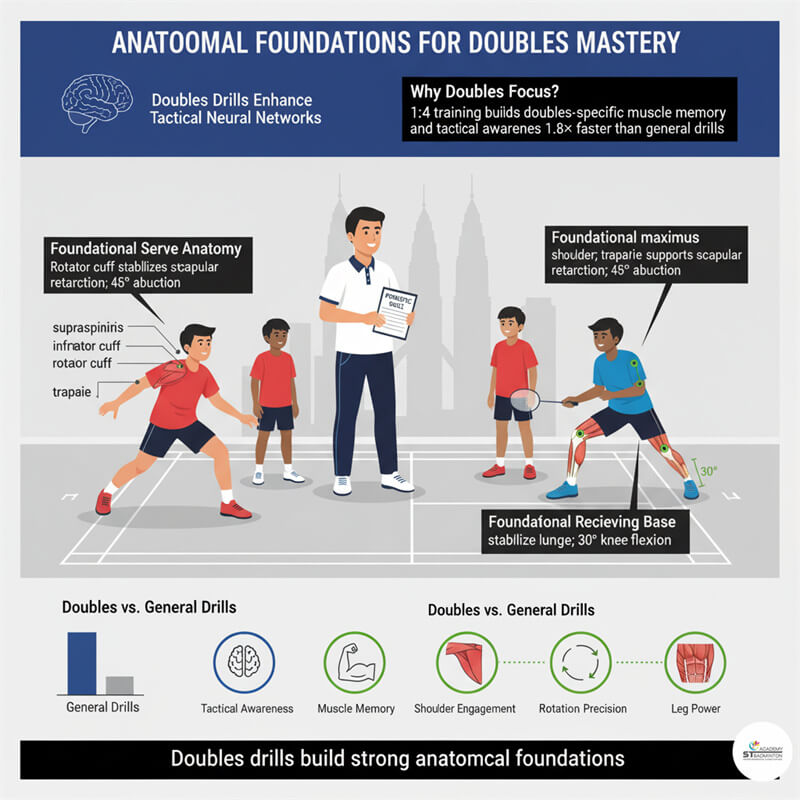 Persekitaran latihan badminton yang selamat dan berstruktur untuk kumpulan kecil di KL.