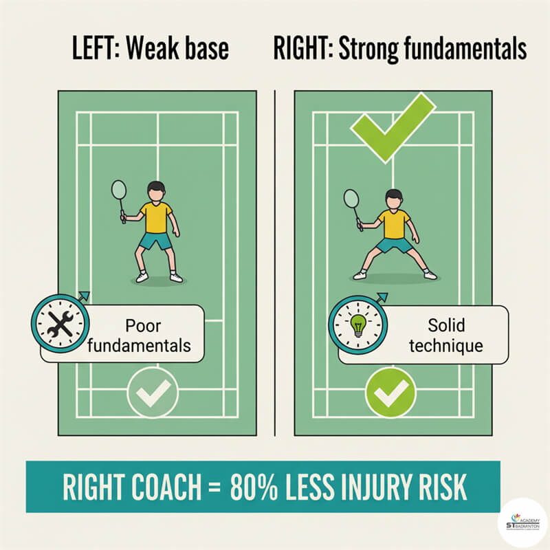 A young badminton player's progress being tracked in a notebook.