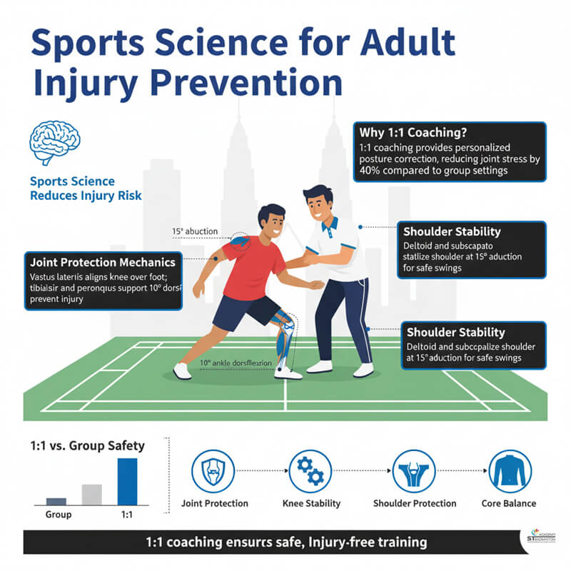 เซสชัน การฝึกสมรรถภาพแบดมินตันสำหรับผู้ใหญ่ ใกล้พื้นที่ Gombak KL | การฝึกแบดมินตัน