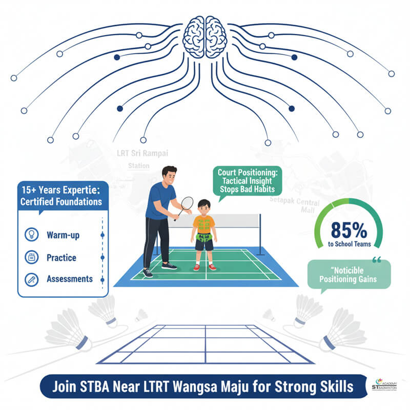 Hasil pengembangan teknik bulutangkis di Setapak | Latihan spesifik bersama pelatih di Wangsa Maju