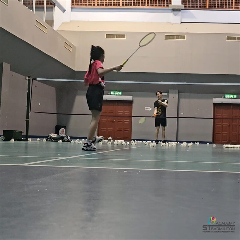 Children’s badminton holiday training at Melati Impian Multipurpose Hall in Kuala Lumpur