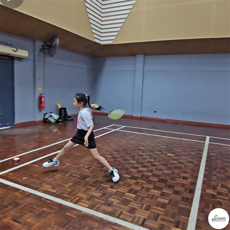 Coach correcting foundation footwork for kids and adults near Kepong and Metro Prima