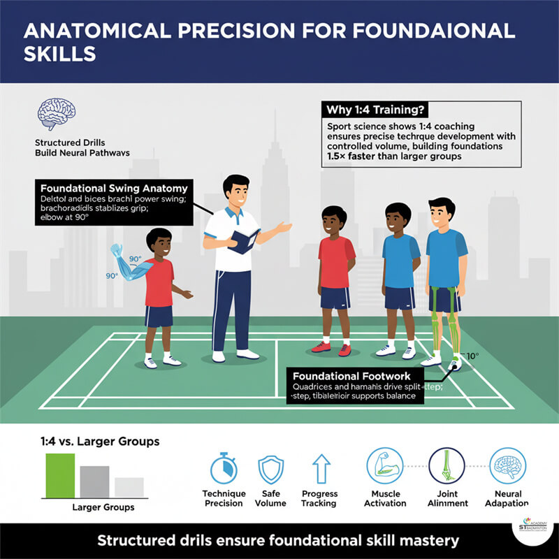 Ujian kemahiran badminton berkala sedang dijalankan untuk kumpulan kecil di KL.