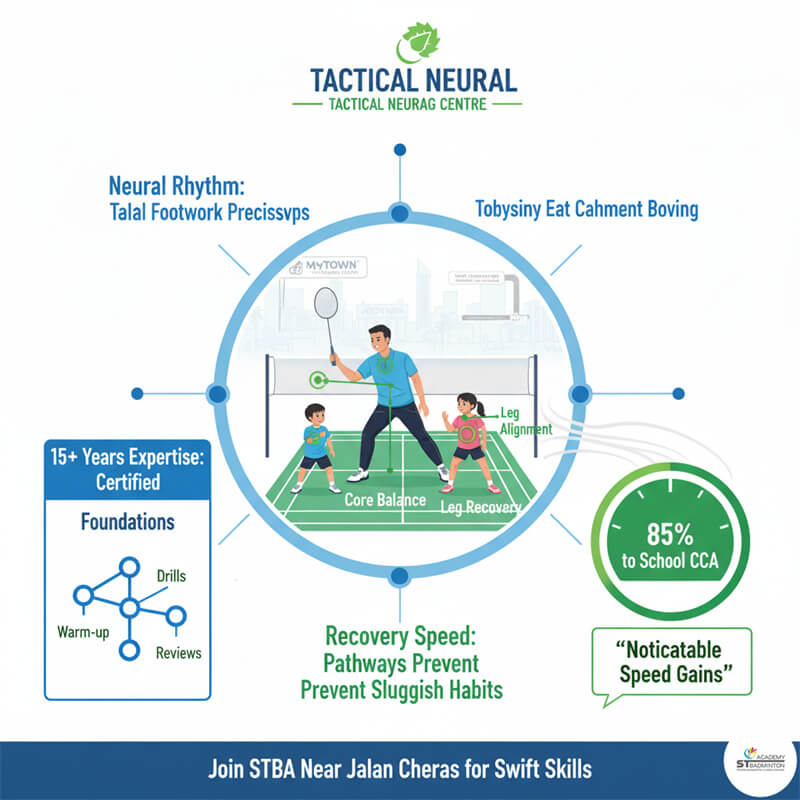 การฝึกฟุตเวิร์กและเทคนิคแบดมินตันระดับมืออาชีพใกล้ AEON Taman Maluri | โค้ชแบดมินตัน Cheras