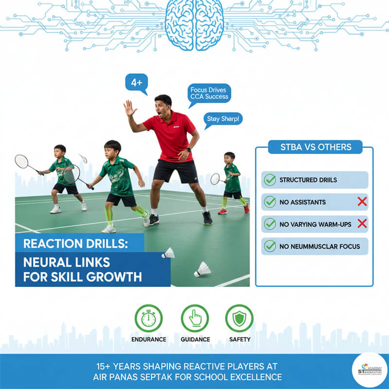 การพัฒนาพื้นฐานแบดมินตันที่ปลอดภัยและมีโครงสร้างพร้อมโค้ชที่เหมาะสมที่ Setapak สำหรับครอบครัวจาก Danau Kota และ Jalan Genting Klang