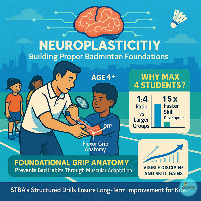 Pembangunan asas badminton berstruktur dan selamat dengan bimbingan jurulatih yang betul di Ampang Kuala Lumpur