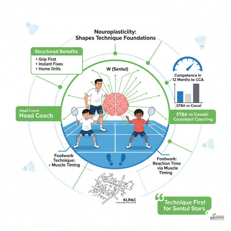 W (Sentul) Centre 羽毛球训练｜教练监督与体能训练