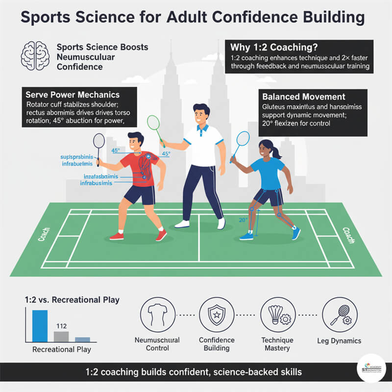 ผู้ที่ทำงาน เรียนแบดมินตันใกล้ Wangsa Maju KL มาเลเซีย | พื้นฐานแบดมินตันที่ถูกต้อง