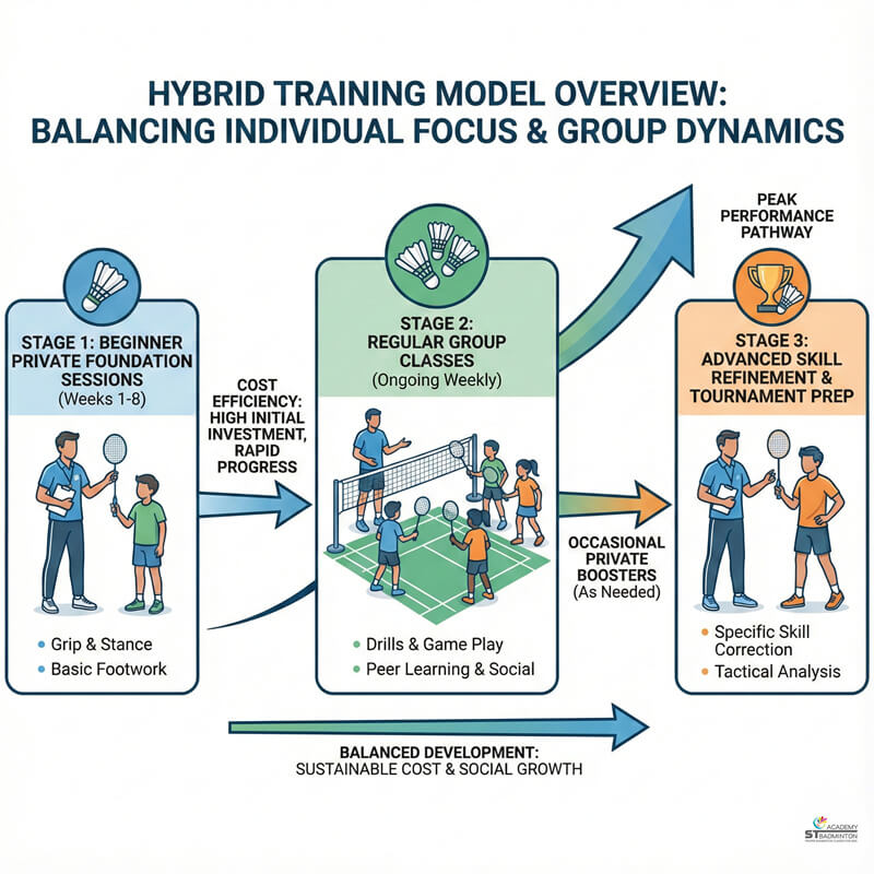 말레이시아 쿠알라룸푸르 1:1 배드민턴 코칭 교정