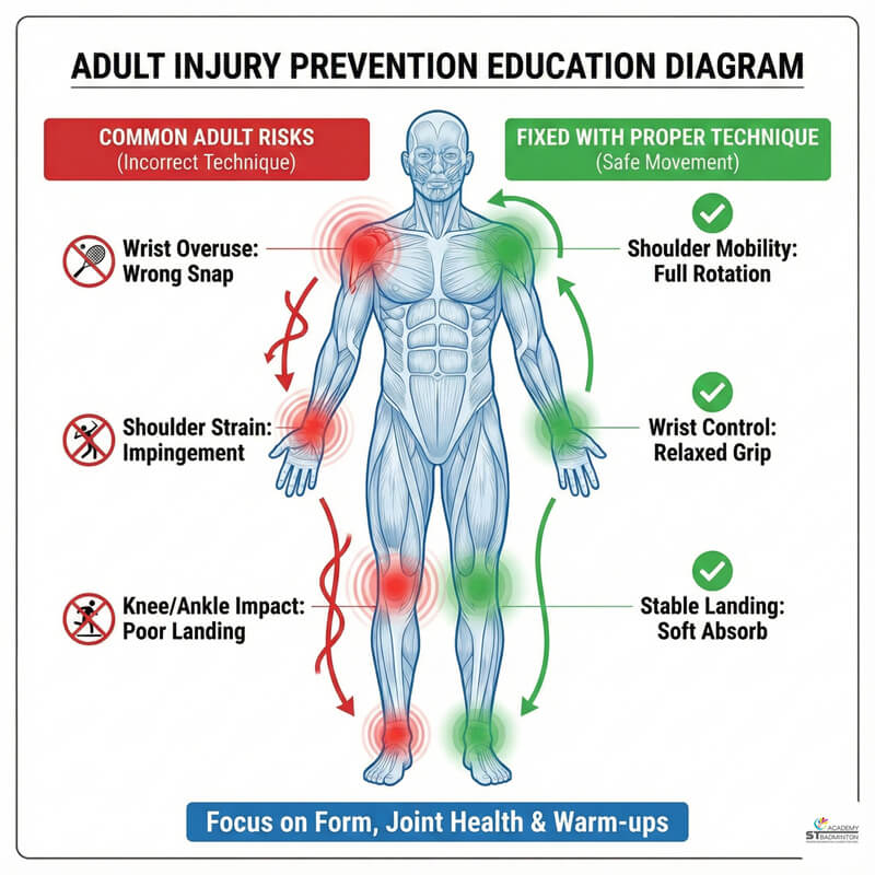 Setapak huấn luyện cầu lông | người lớn mới bắt đầu học cách cầm vợt đúng