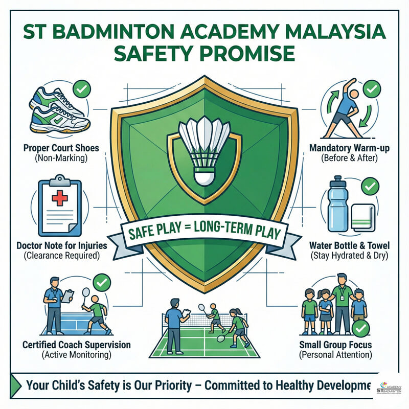 Setapak người lớn tập cầu lông | cú đánh trên cao an toàn bảo vệ vai và cổ tay