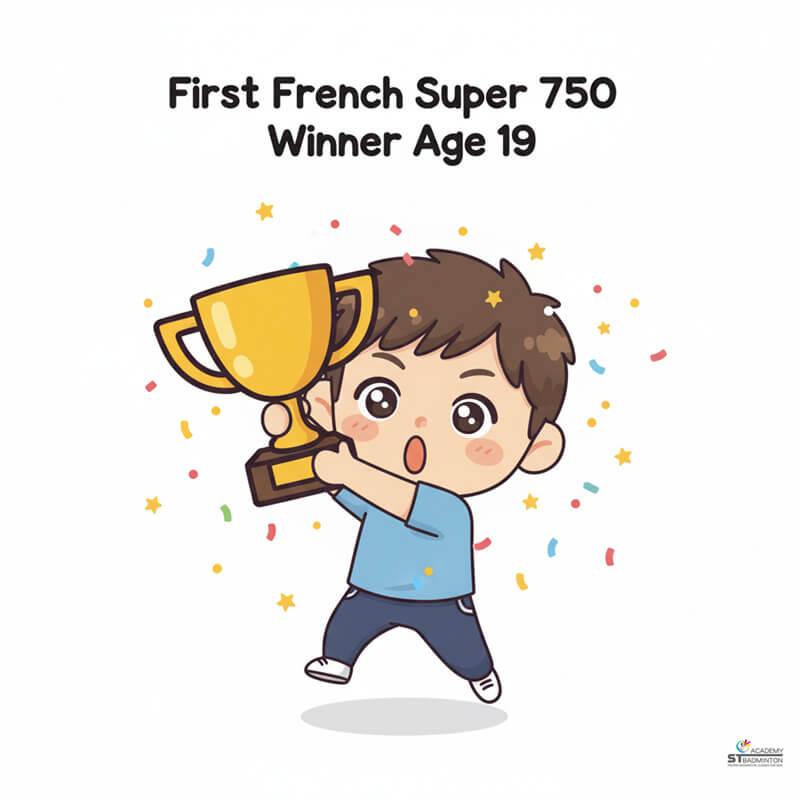 Alex Lanier competing at Japan Open Super 750 with determination for France