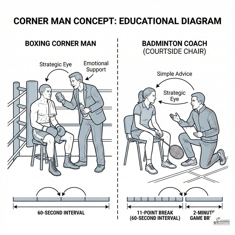 Setapak huấn luyện viên cầu lông | lời khuyên chiến thuật giữa hiệp cho học viên trẻ tại Kuala Lumpur