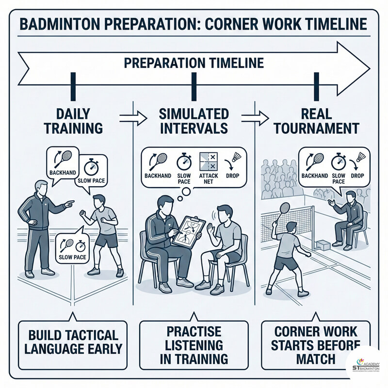 Wangsa Maju lớp cầu lông | huấn luyện viên chỉ đạo góc sân trong giải đấu