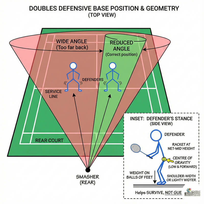 Badminton doubles defence training at ST Badminton Academy Malaysia in Setapak Kuala Lumpur