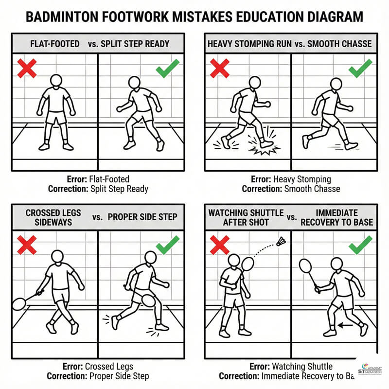 Cheras 및 Kepong 인근 배드민턴 홀에서 후방 코너 도달을 위해 시저스 점프를 사용하는 선수