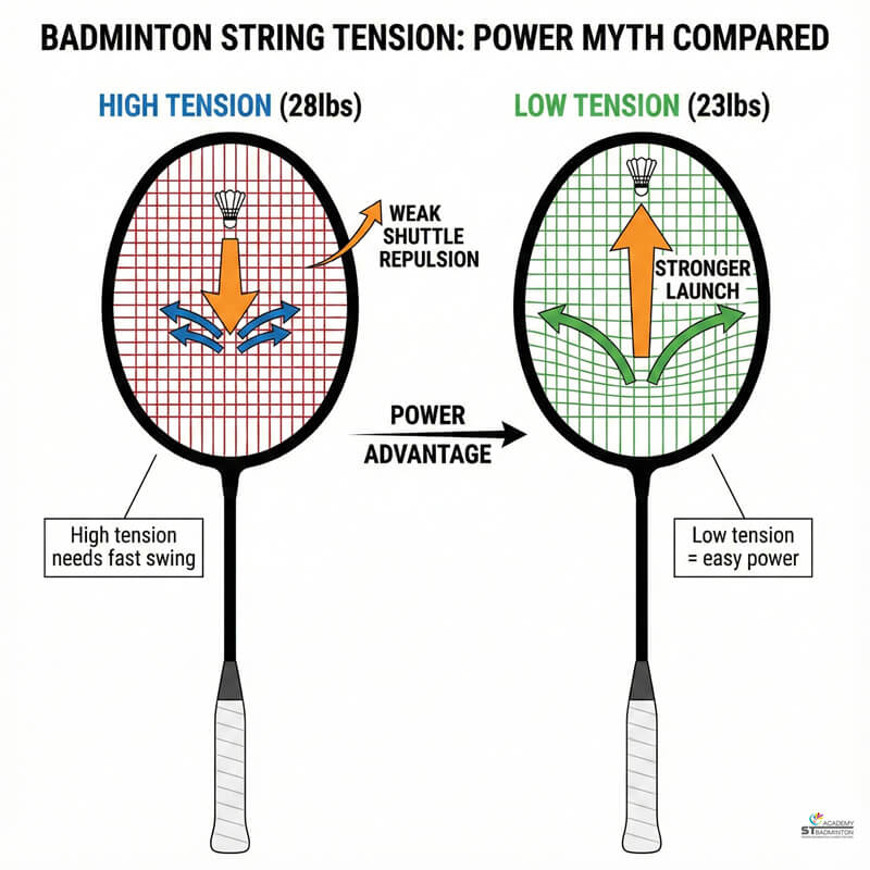 Badminton racket stringing and tension checking at ST Badminton Academy near Cheras and Petaling Jaya