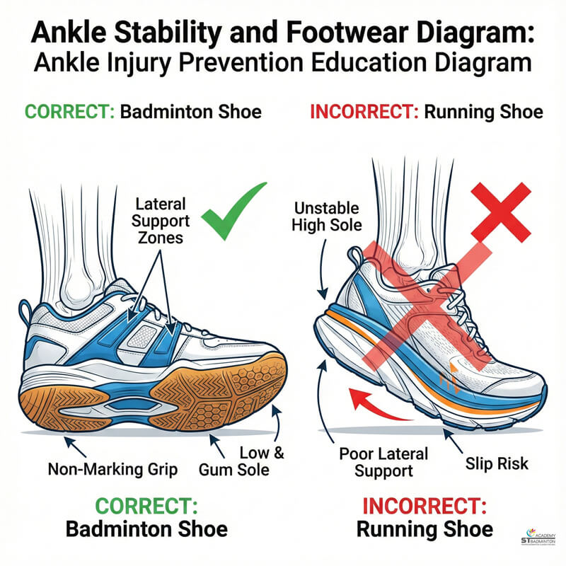 Cheras lớp học cầu lông | giày chuyên dụng và di chuyển chân an toàn