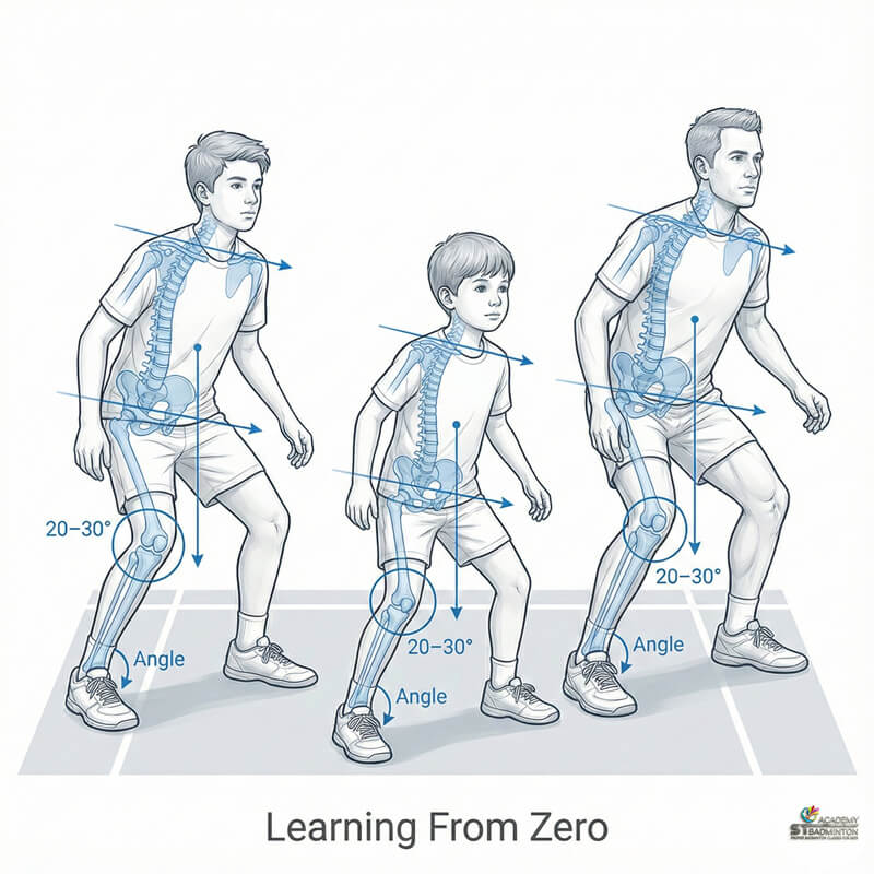 Beginner badminton class students in Setapak learning proper grip foundation