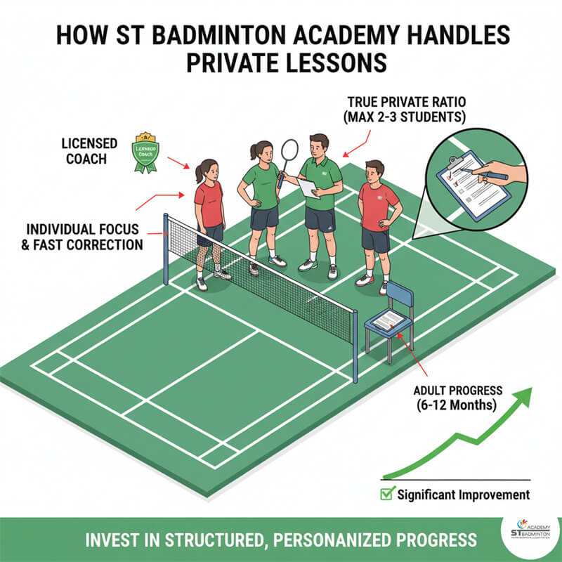 Certified private badminton coach in Kuala Lumpur providing structured 1 to 1 coaching with monthly training plan