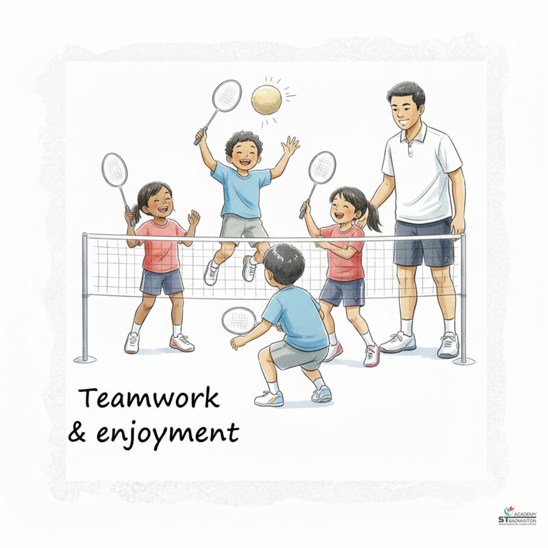 兒童在馬來西亞 ST 羽毛球學院贊助計畫中享受比賽樂趣｜吉隆坡