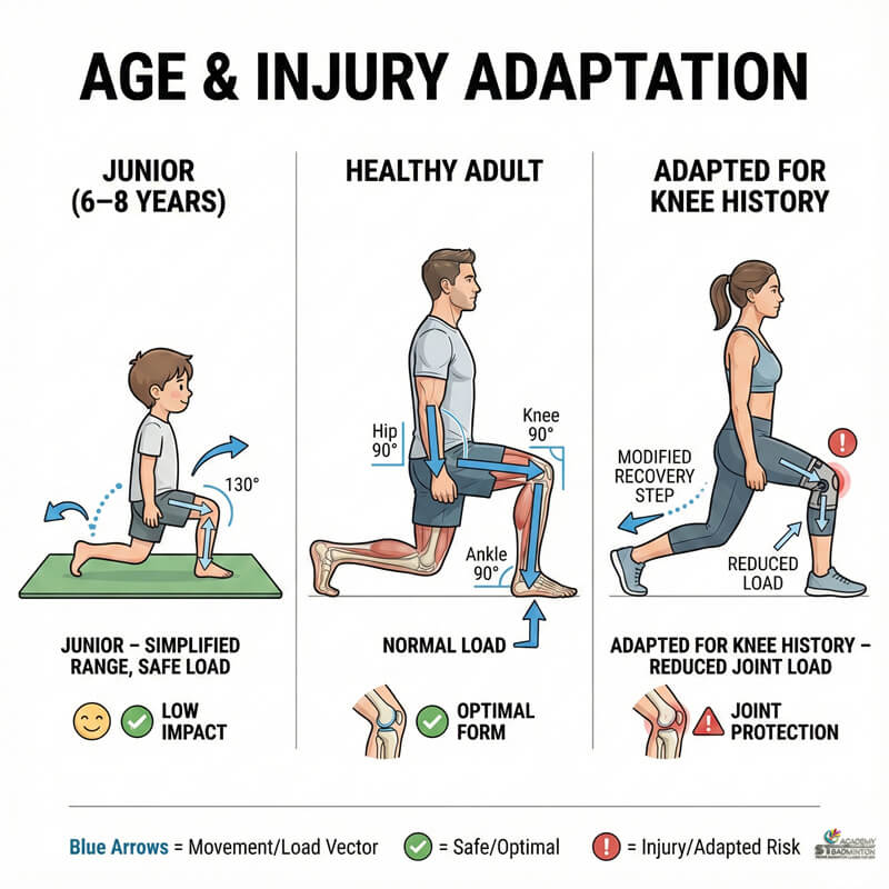 Coach adapting badminton training for adult with injury history in Setapak Kuala Lumpur