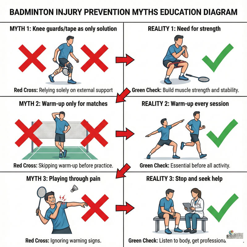 Huấn luyện viên kiểm tra giày cầu lông và điều kiện sân bãi để đảm bảo an toàn tại Kuala Lumpur | dụng cụ thi đấu