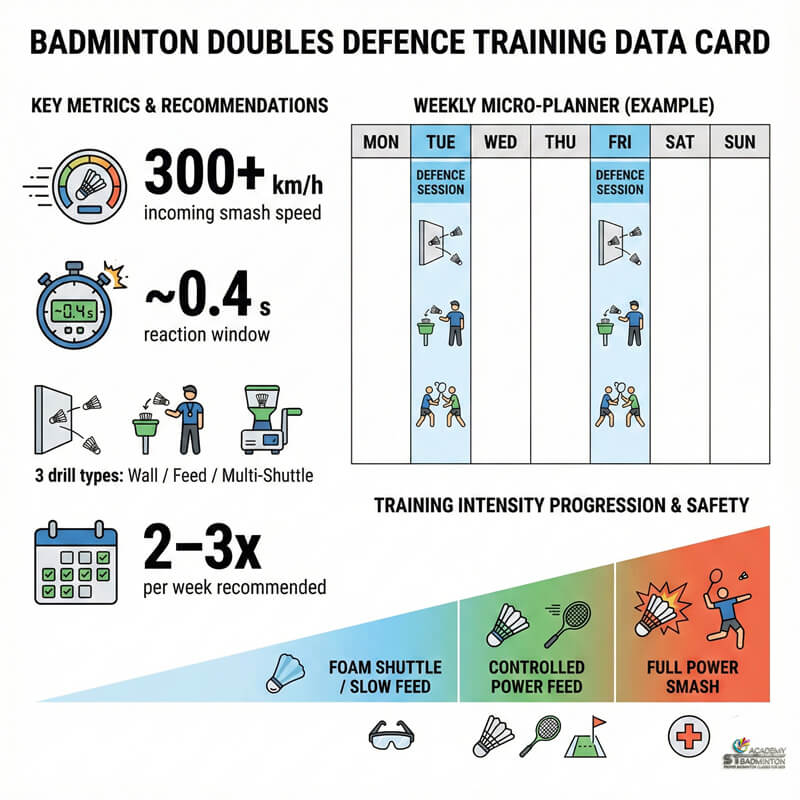 Coach explaining safety and progression in smash defence training to parents in Setapak