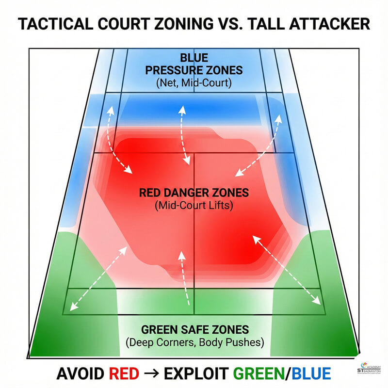 Huấn luyện viên giải thích chiến thuật đấu với đối thủ cao tấn công cho học viên từ Wangsa Maju và Cheras KL