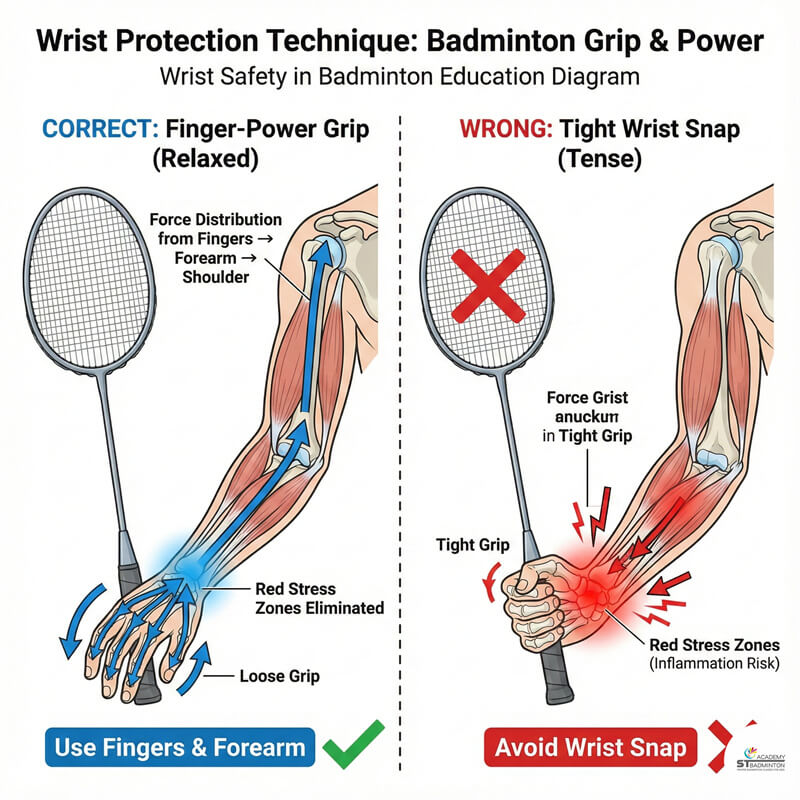 Setapak huấn luyện viên cầu lông | hướng dẫn kỹ thuật cổ tay đúng cách cho trẻ em