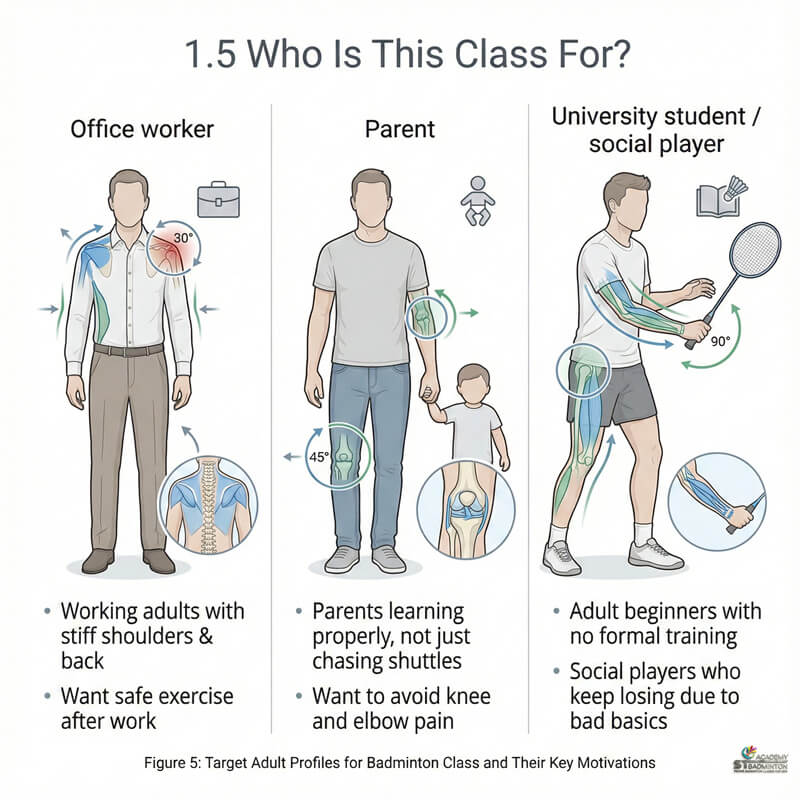 Fitness and badminton training for adults in Wangsa Maju KL