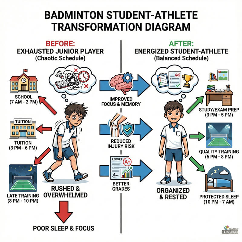 Cheras 훈련 중 서로 격려하는 학생 선수 그룹 | 팀워크 및 멘탈