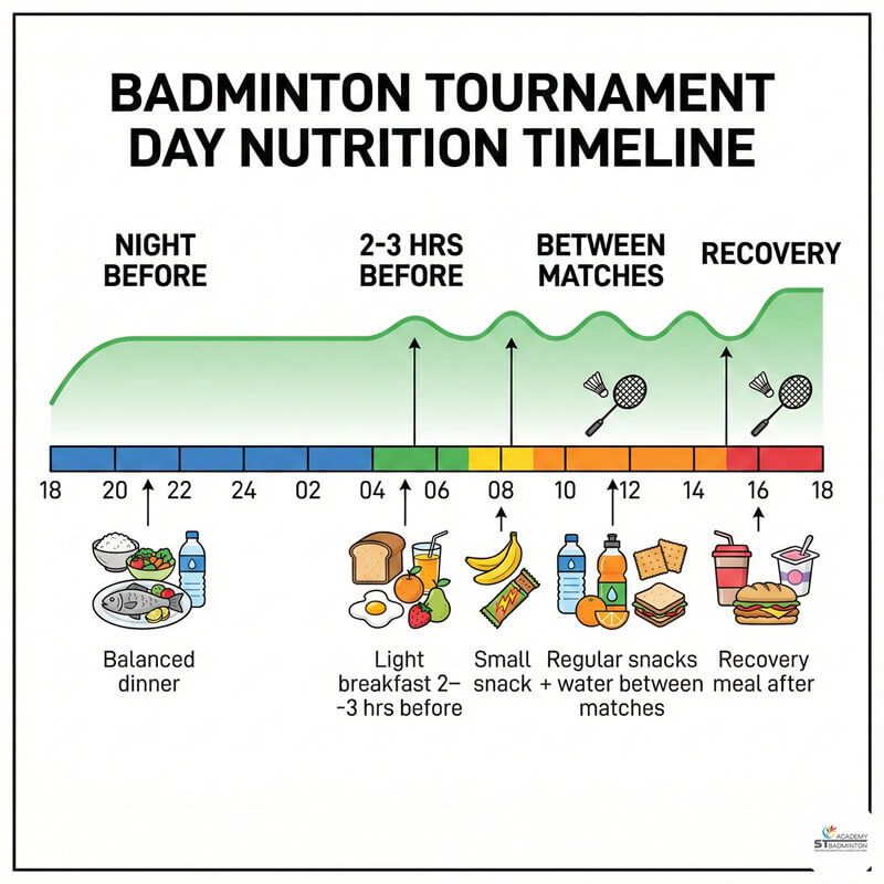 Healthy food box with fruits and sandwiches for a kids badminton tournament in Kuala Lumpur