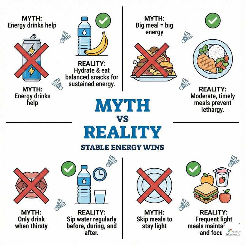 Healthy snack options for badminton tournament breaks in Malaysia