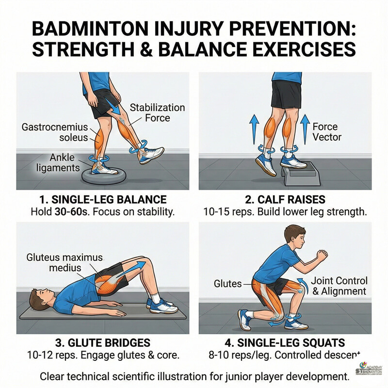 Học viên trẻ em và người lớn khởi động đầu gối và mắt cá tại học viện cầu lông Kuala Lumpur Malaysia | lớp cầu lông Setapak
