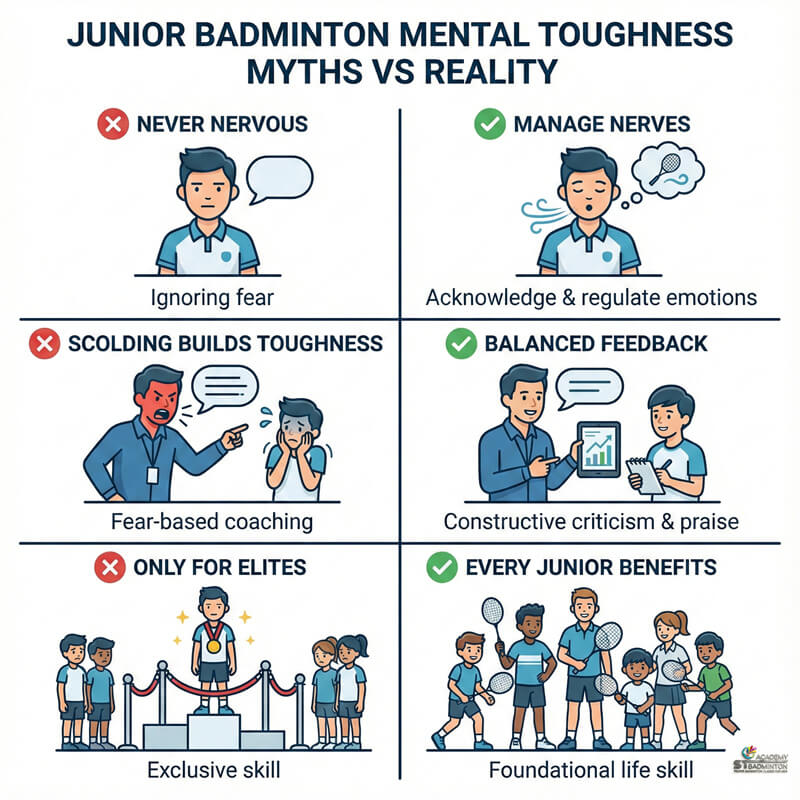 Junior badminton player building confidence in Kuala Lumpur hall through routine practice