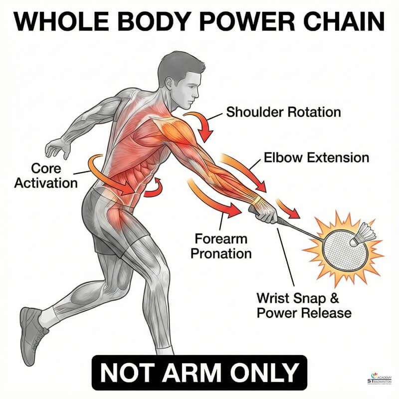 Trẻ em thực hành đường vung vợt đập cầu tại Wangsa Maju | huấn luyện cầu lông cho trẻ em