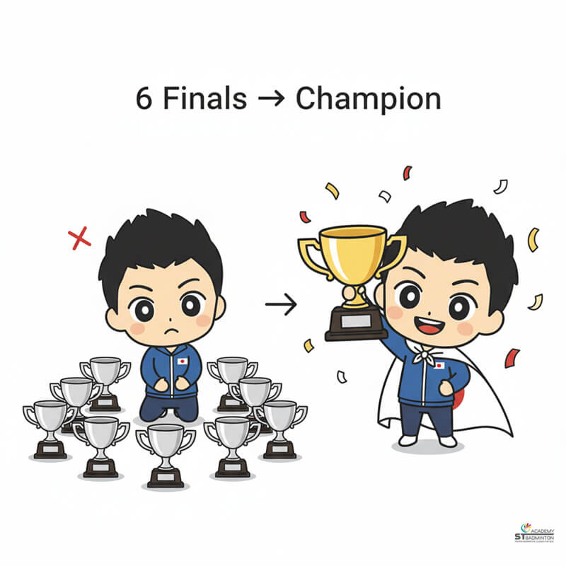 Kenta Nishimoto showing solid defensive skills and court coverage during long rally