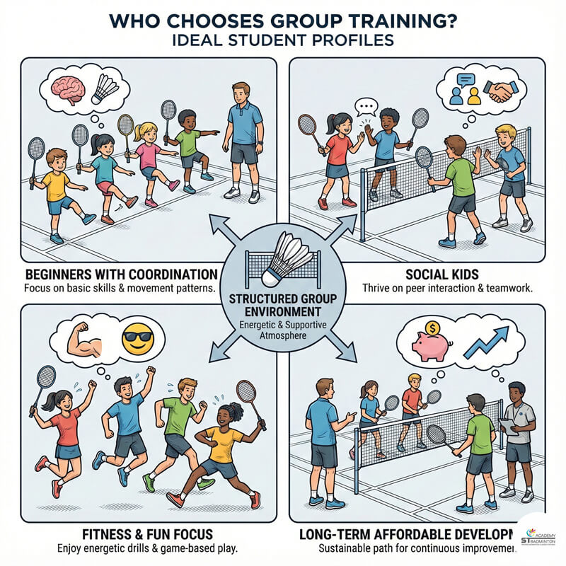 Cheras 및 Kepong 아동 배드민턴 훈련 | 그룹 풋워크 및 민첩성 훈련